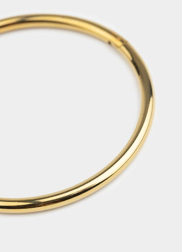 Vendetta Circle Bangle - 18k Gold Plated in Gold