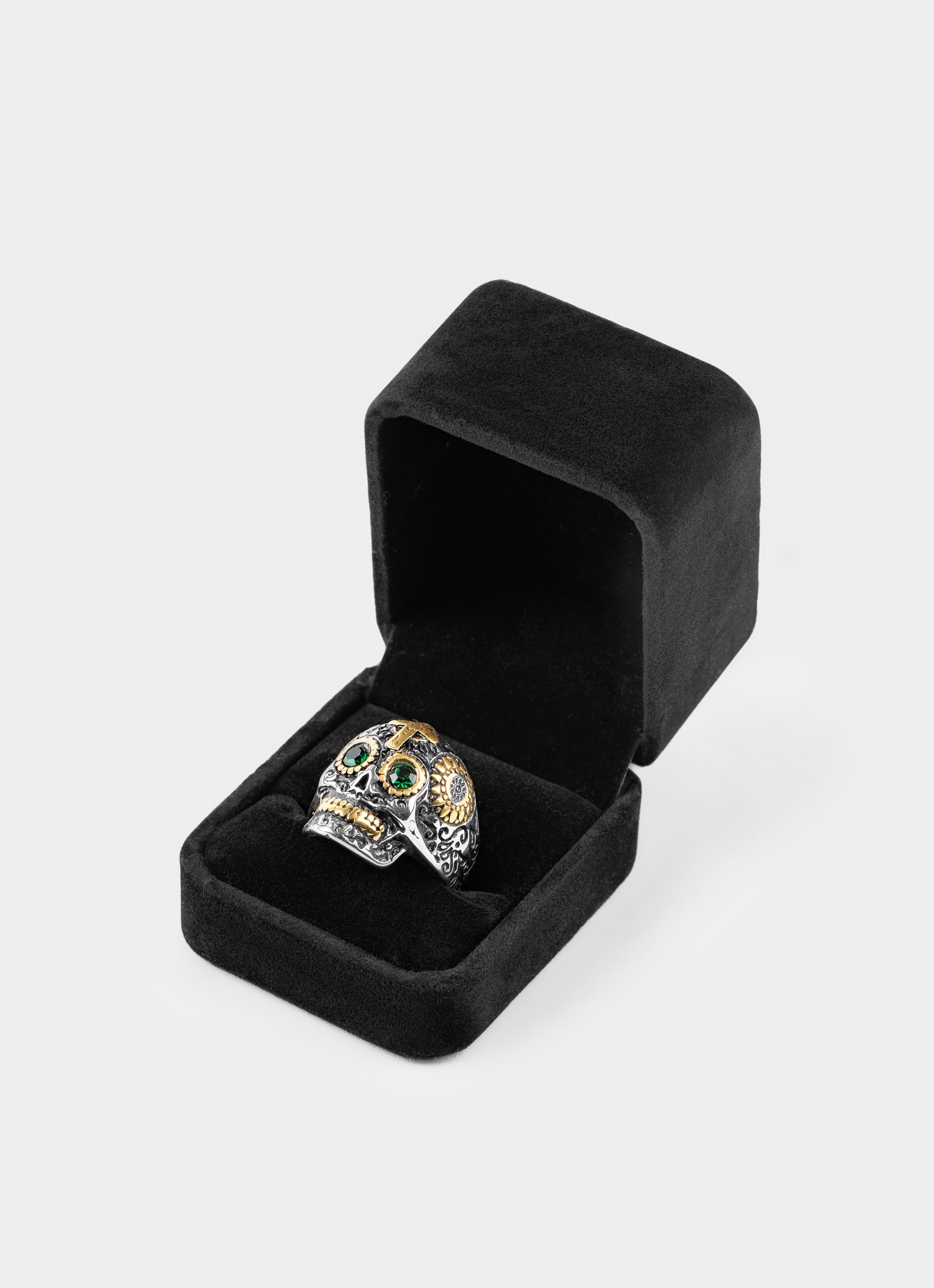 Vendetta Dia De Los Muertos Ring in Silver