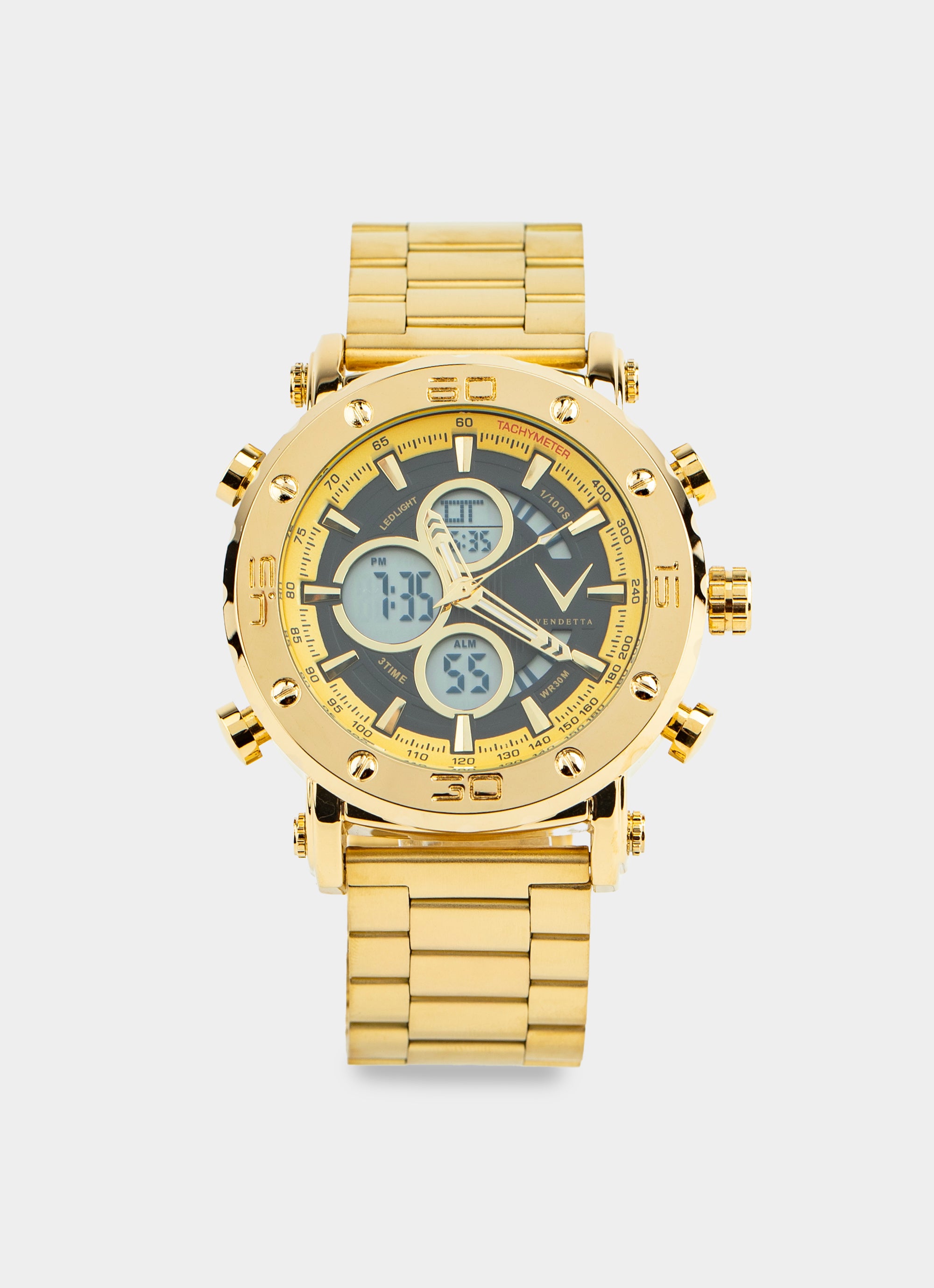 Vendetta Dominator Watch - Gold in Gold | Red Rat