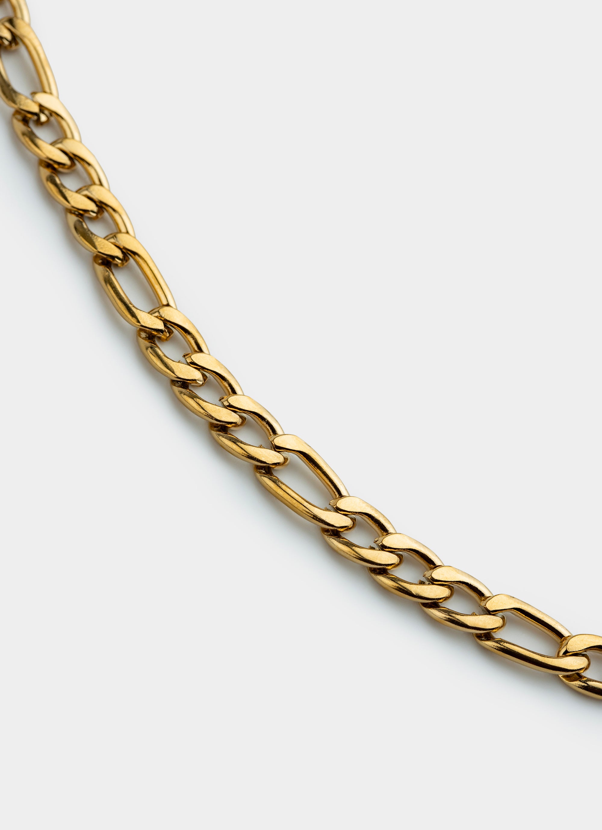 Vendetta Figaro Necklace 6mm - 18k Gold Plated in Gold