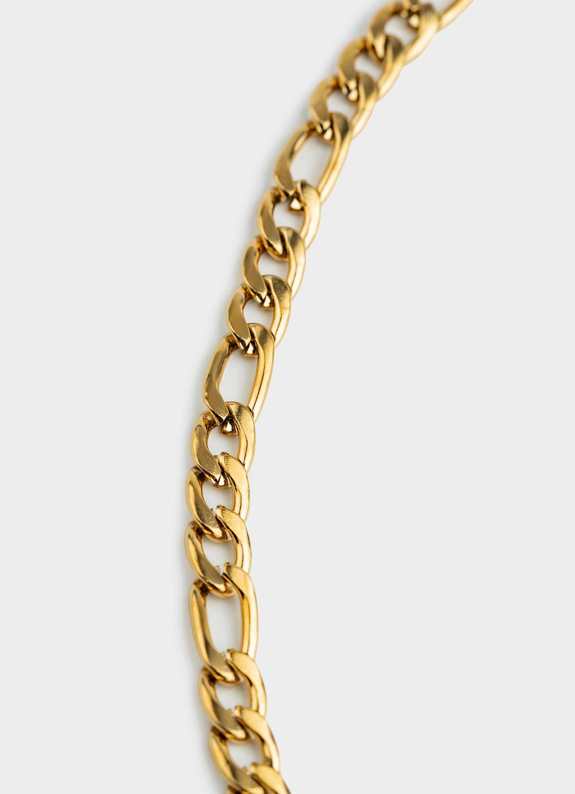 Vendetta Figaro Necklace 6mm - 18k Gold Plated in Gold