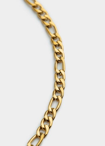 Vendetta Figaro Necklace 6mm - 18k Gold Plated in Gold