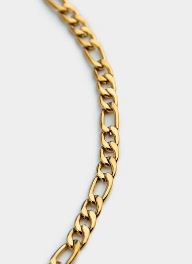 Vendetta Figaro Necklace 6mm - 18k Gold Plated in Gold