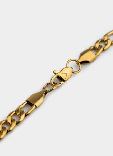 Vendetta Figaro Necklace 6mm - 18k Gold Plated in Gold