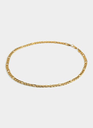 Vendetta Figaro Necklace 6mm - 18k Gold Plated in Gold