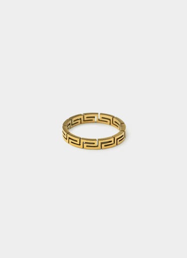 Vendetta Greca 3mm Ring - 18k Gold Plated in Gold