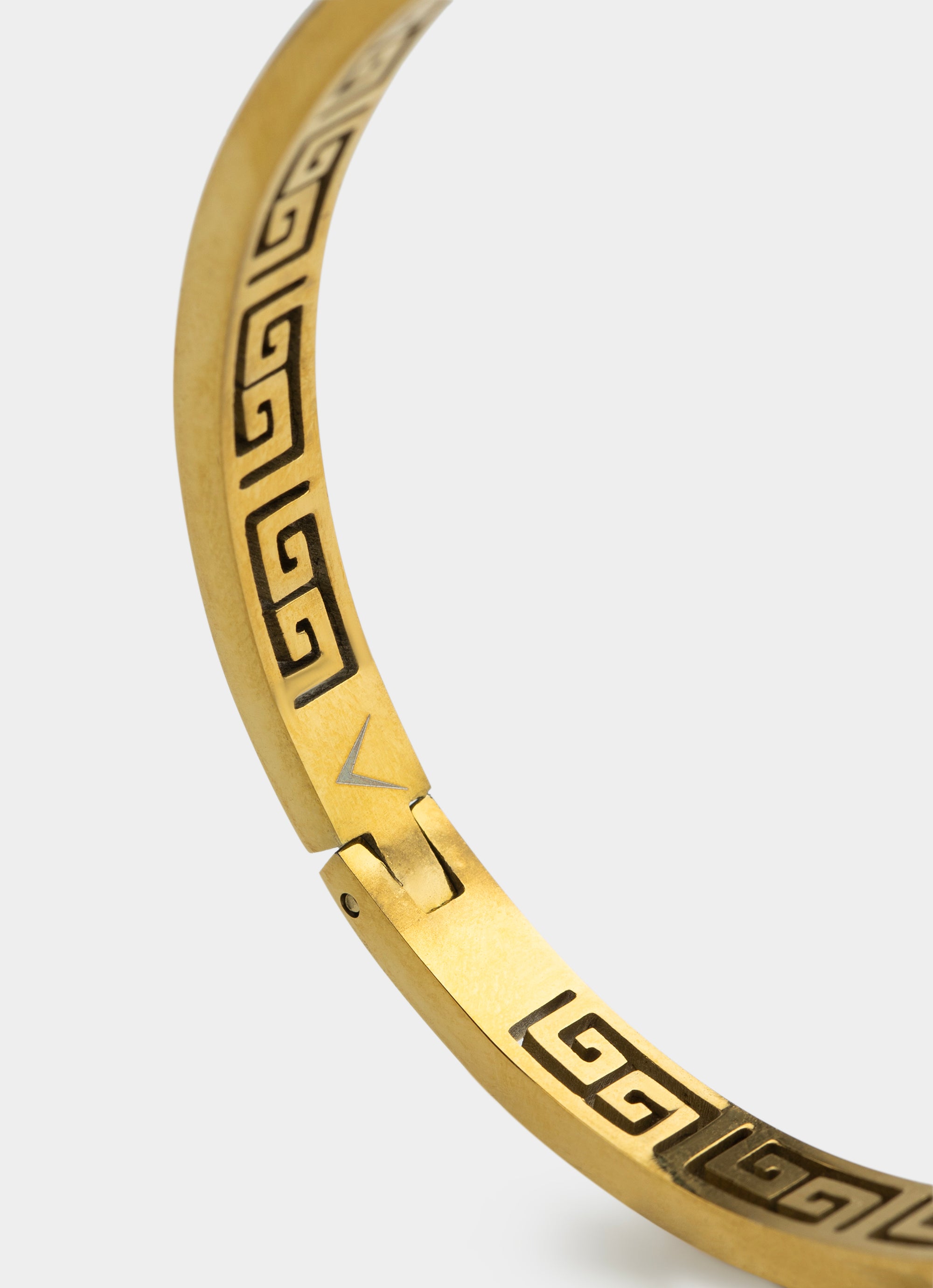 Vendetta Greca Band Bracelet - 18k Gold Plated in Gold