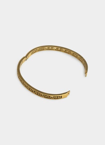 Vendetta Greca Band Bracelet - 18k Gold Plated in Gold