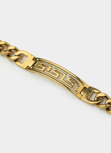 Vendetta Greca Cuban Bracelet- 18k Gold Plated in Gold