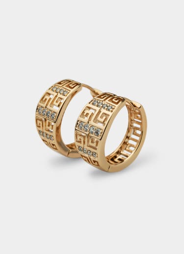 Vendetta Greca Icy Band Earring - Rose Gold Plated in Gold