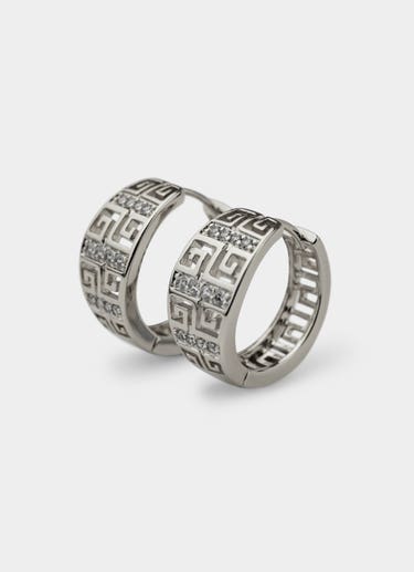 Vendetta Greca Icy Band Earring - Stainless Steel in Gold