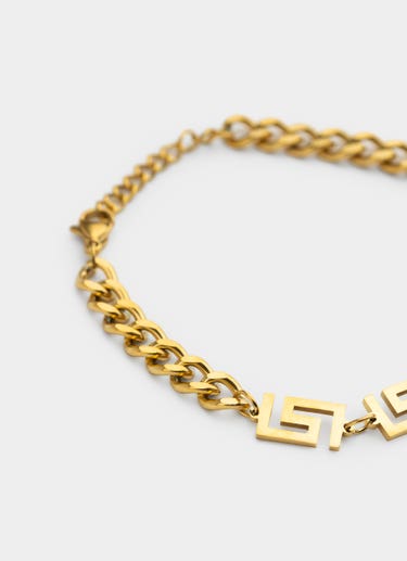 Vendetta Greca Link Bracelet - 18k Gold Plated in Gold