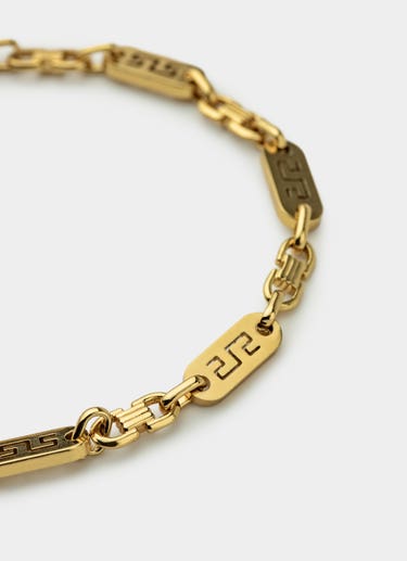 Vendetta Greca Plate Bracelet 6mm - 18k Gold Plated in Gold