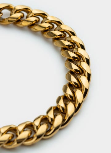 Vendetta Havana Cuban Bracelet 10mm - 18k Gold Plated in Gold