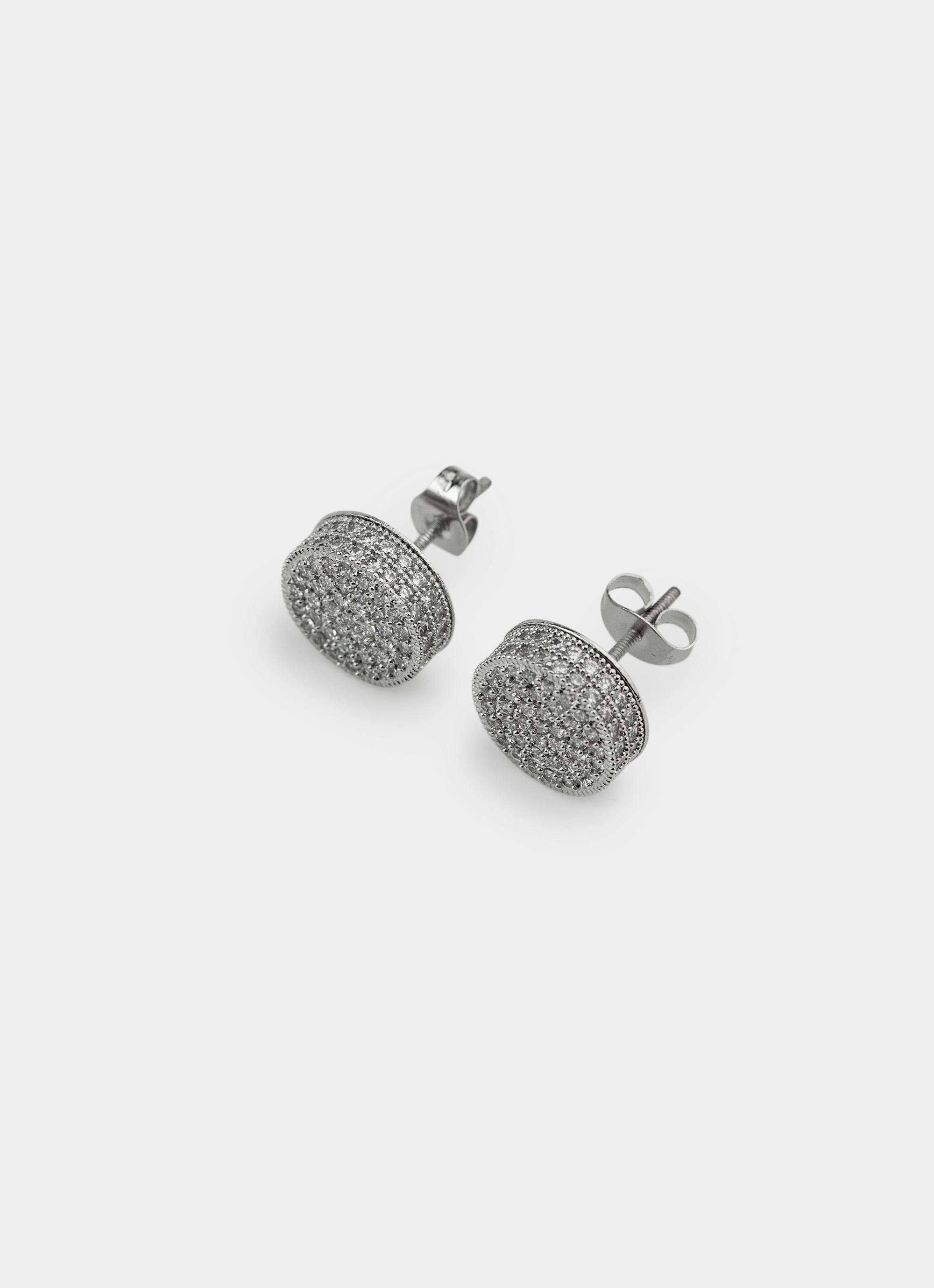 Vendetta Icy Baron Stud - Stainless Steel in Silver