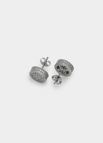 Vendetta Icy Baron Stud - Stainless Steel in Silver