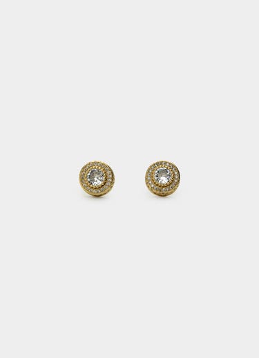 Vendetta Icy Dynasty Stud - 18k Gold Plated in Gold