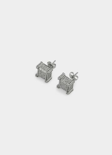 Vendetta Icy Noble Stud - Stainless Steel in Silver