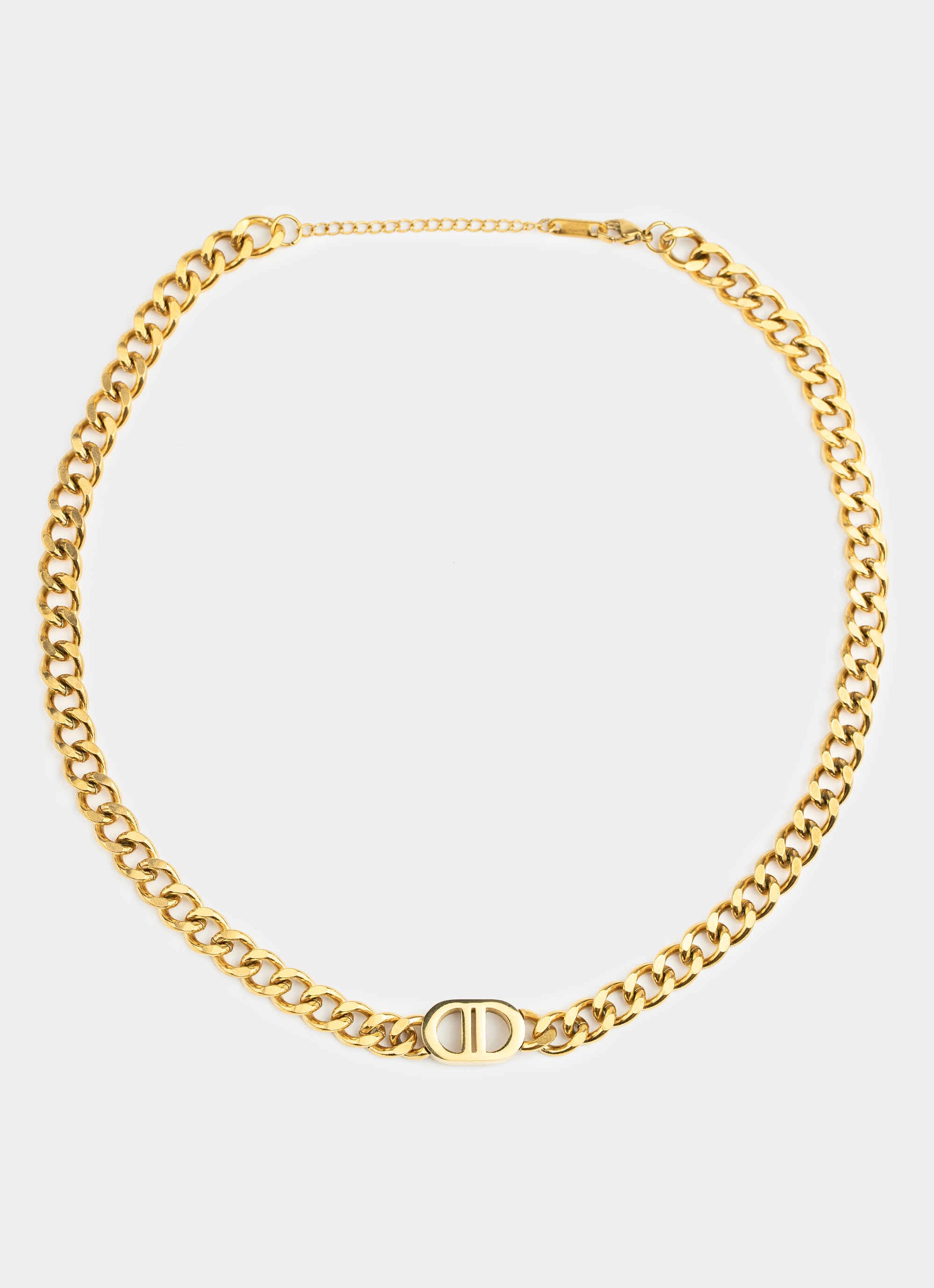 Vendetta Mono Necklace - 18k Gold Plated in Gold
