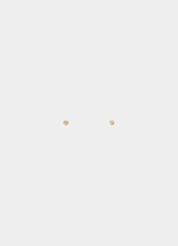 Vendetta Mounted Stud Earrings -  18k Gold Plated in Gold
