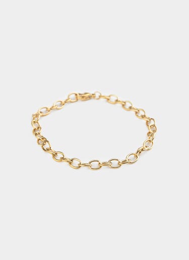 Vendetta Round Chain Bracelet - 18k Gold Plated in Gold