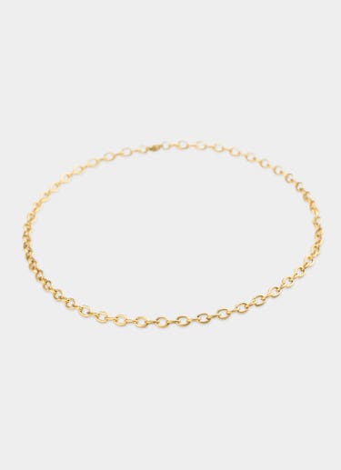 Vendetta Round Chain Necklace - 18k Gold Plated in Gold