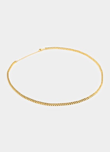 Vendetta Square Box Chain - 18k Gold Plated in Gold